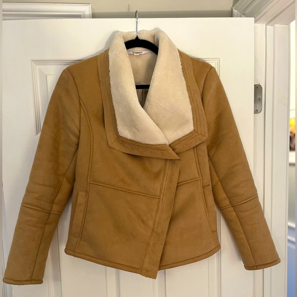 Brown Faux Suede Jacket